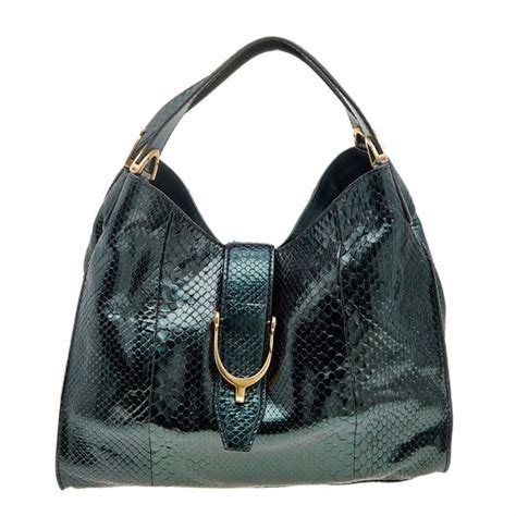 gucci stirrup python hobo bag|Bags .